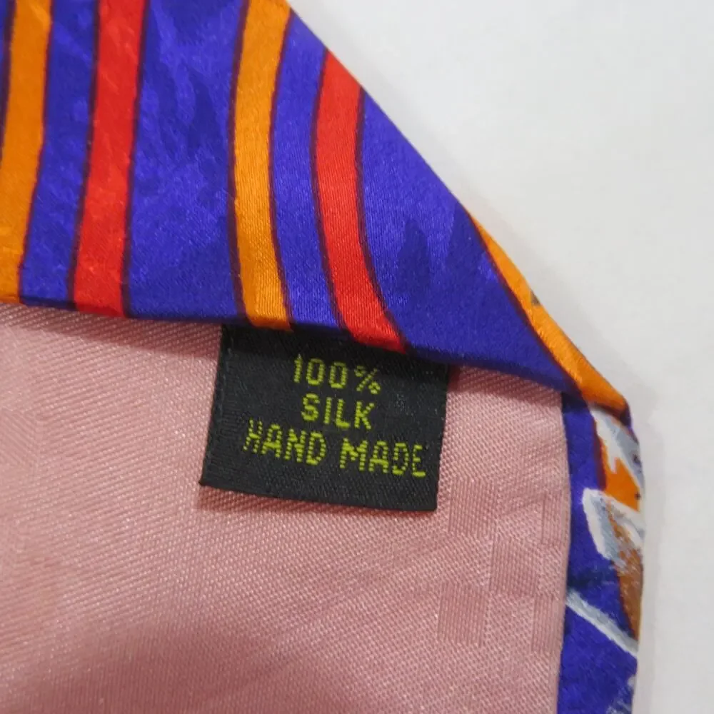 Nike Limited Edition Charles Barkley Silk Neck Tie Purple White Red Suns 1990s